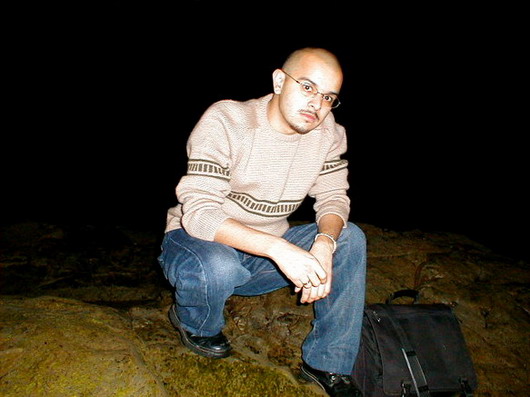 En La Playa Por La Noche de Santa Barbara, Califas-por mi escuela UCSB. www.ucsb.edu